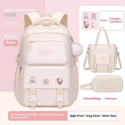 Large Capacity Student Backpack - Comfortable Design for Grades 1-12 - Buy Center