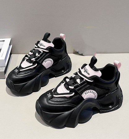 Buycenter Women's Breathable Sneakers - Thick Bottom Casual Vulcanize Shoes - Buy Center