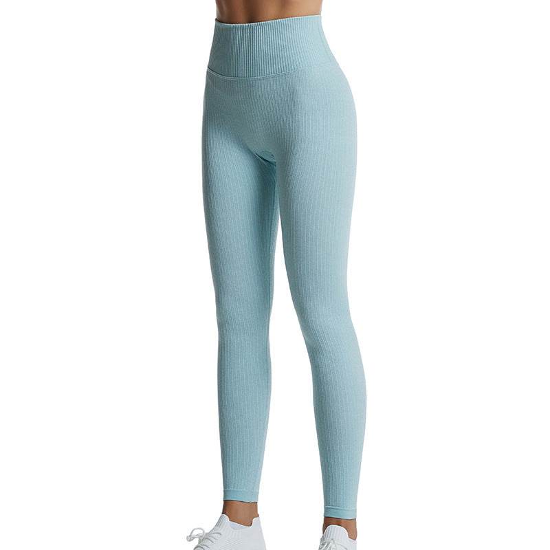 Buycenter High Waisted Plus Size Gym Pants - Solid Color, Seamless Fit - Buy Center