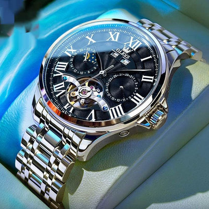 Buycenter Men's Automatic Mechanical Watch - Double Calendar & Fashion Style - Buy Center