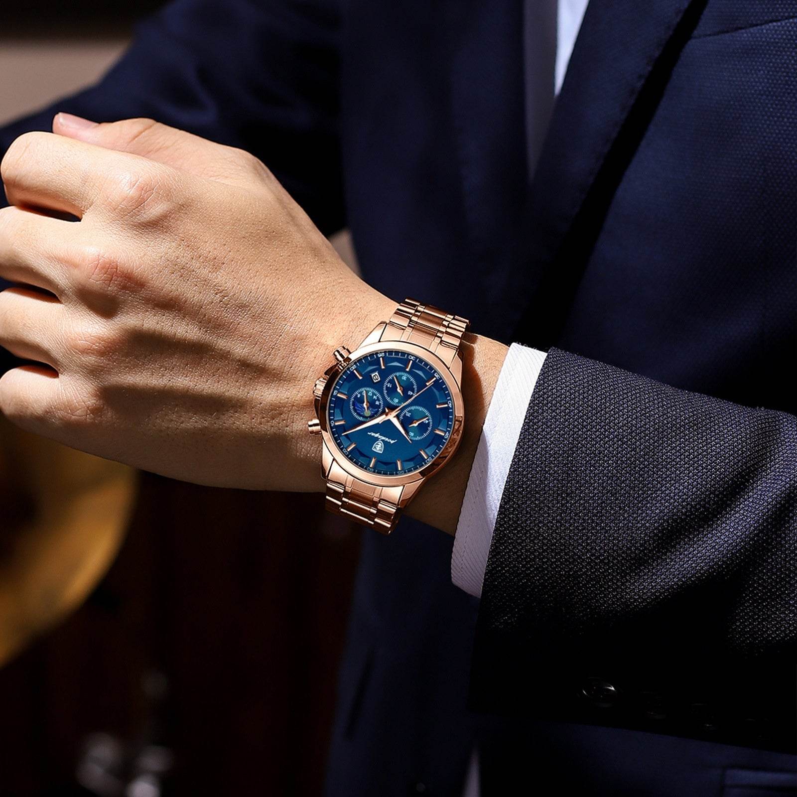 Buycenter Stylish Waterproof Men's Quartz Watch - Casual, Slim Design - Buy Center