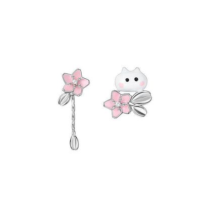 Buycenter Cute Flower Bud Peekaboo Earrings - Compact Gold Plated Design - Buy Center