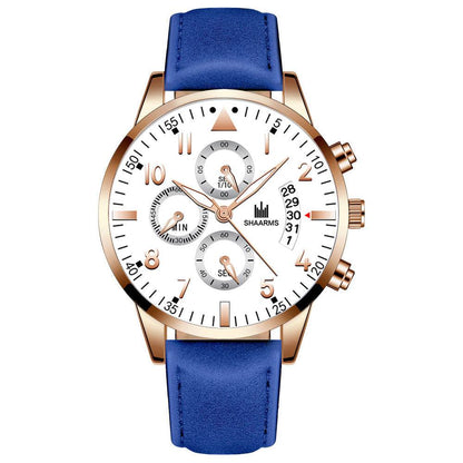 BuyCenter Men's Casual Quartz Watch - Stylish Rose Gold & Imitation Leather - Buy Center