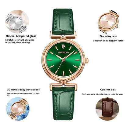 Women's Retro Mesh Strap Watch - Stylish & Waterproof for All Occasions - Buy Center