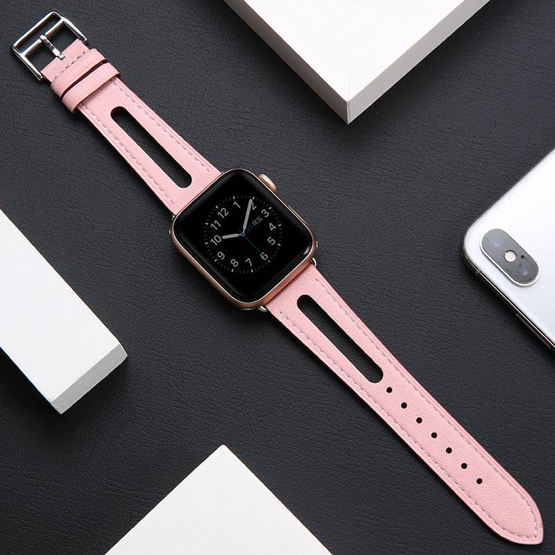 Generation Tide Men's Leather Strap - Breathable & Stylish for Apple Watches - Buy Center