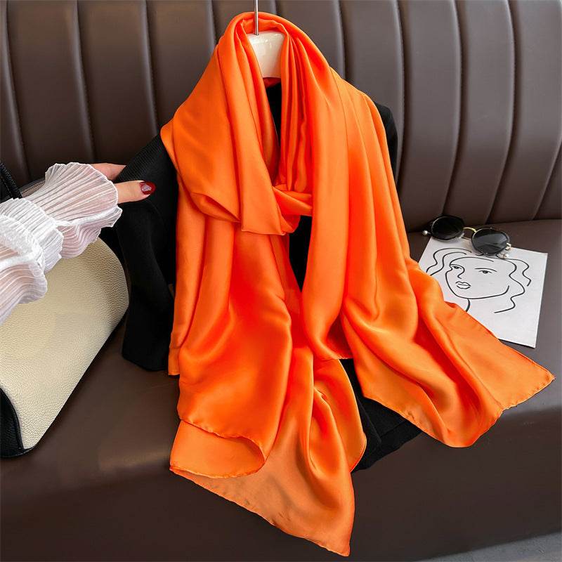 Pure Color Long Scarves - Women's Spring Autumn All-Match Accessory - Buy Center