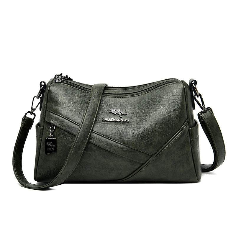 Stylish Soft Leather Crossbody Bag - Trendy Large Capacity 2025 - Buy Center