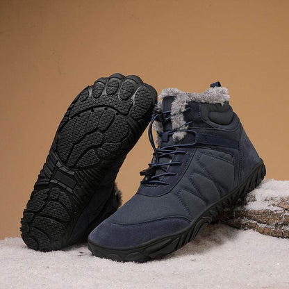 Men's Waterproof Outdoor Snow Boots - Stylish Platform Five-Finger Design - Buy Center