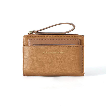 Simple Elegant Women's Wallet - Solid Color PU Purse for Stylish Days - Buy Center