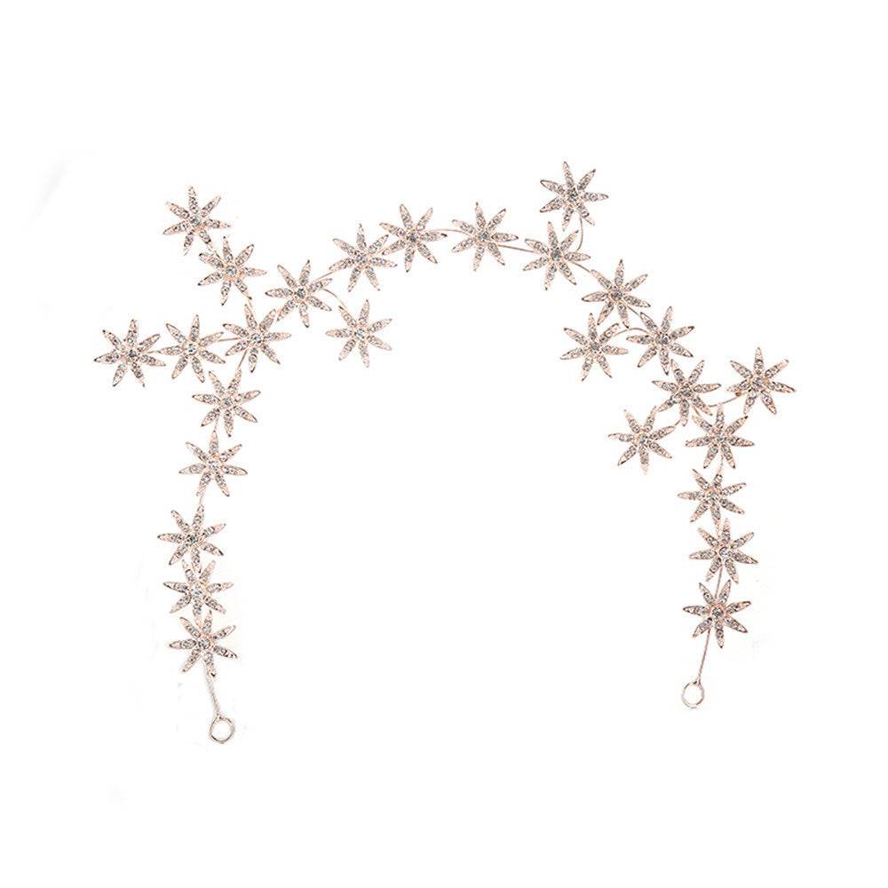 High-End Rhinestone Star Hair Accessories - Elegant Bridal Headdress 2025 - Buy Center