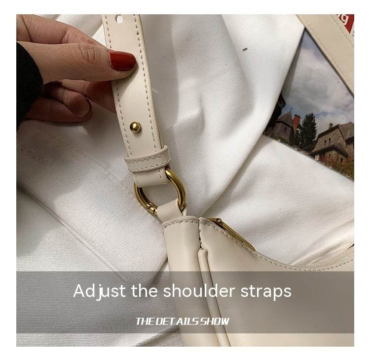 Buycenter Korean Style Messenger Bag - Trendy Crescent Design, Soft Handle - Buy Center