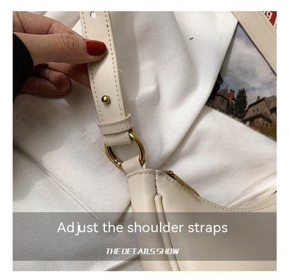 Buycenter Korean Style Messenger Bag - Trendy Crescent Design, Soft Handle - Buy Center