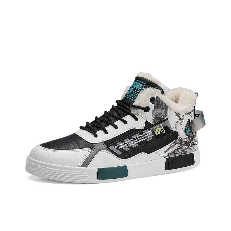 Men's High Top Casual Shoes - Fleece Lined for Warmth & Style - Buy Center