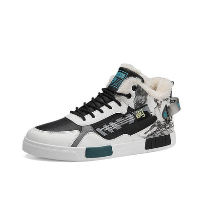 Men's High Top Casual Shoes - Fleece Lined for Warmth & Style - Buy Center