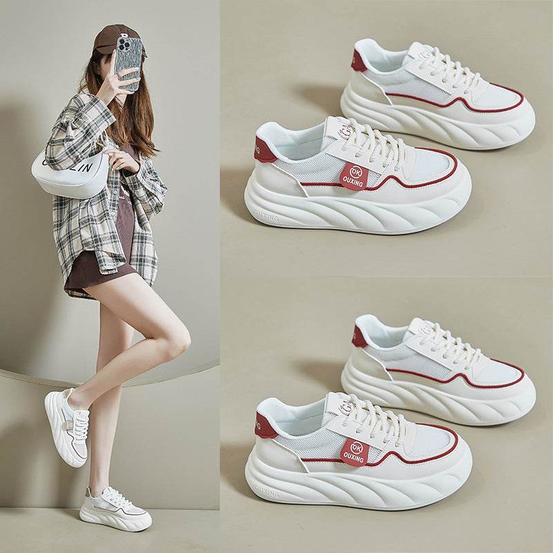 Height Increasing Breathable Sports Shoes for Women - Trendy Mid Heel - Buy Center