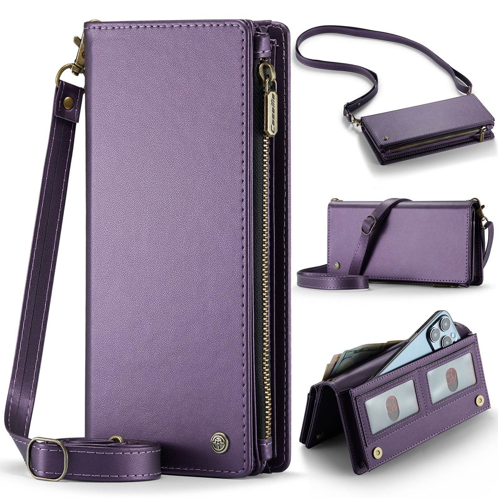 Universal Leather Wallet Case - Crossbody Phone Holder, Stylish & Functional - Buy Center