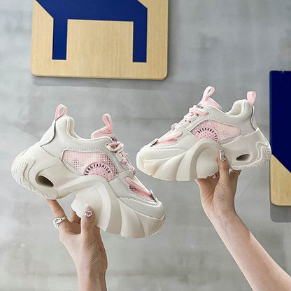 Buycenter Women's Breathable Sneakers - Thick Bottom Casual Vulcanize Shoes - Buy Center