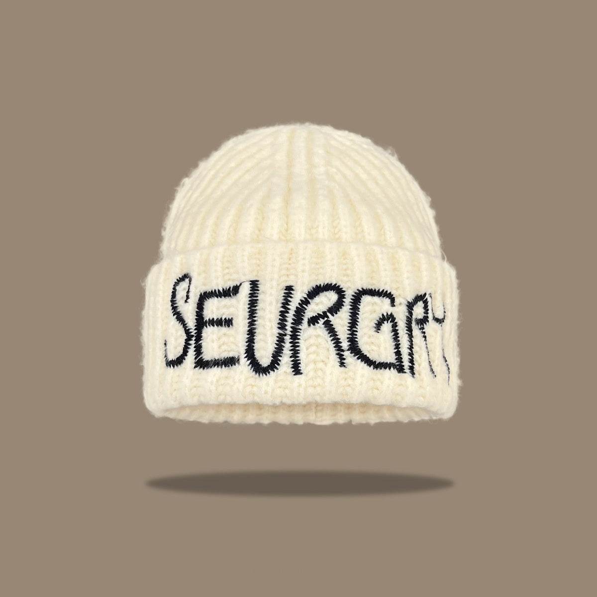 Korean Fashion Wool Hat - Trendy Lettered Design for Winter Style - Buy Center