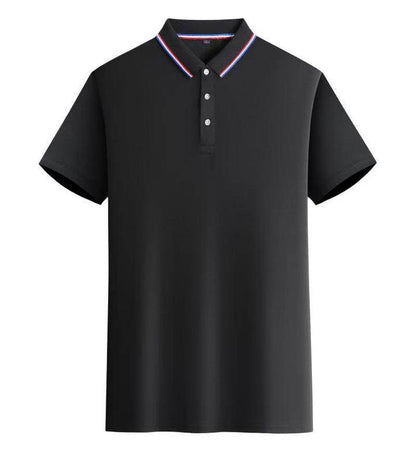 Short-Sleeved Business Polo Shirt - Asymmetric Fit in Multiple Colors - Buy Center