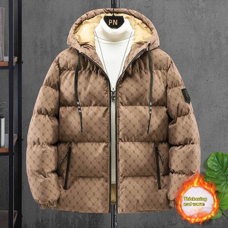 Bread Coat Men's Thickened Hooded Down Jacket - Sizes M-5XL, Warm & Stylish - Buy Center