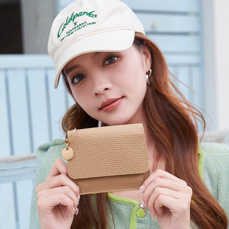 Chic Women's Magnetic Snap Wallet - Stylish PU with Multiple Card Slots - Buy Center