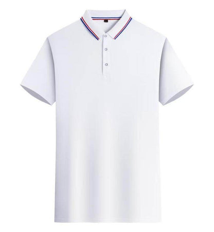 Short-Sleeved Business Polo Shirt - Asymmetric Fit in Multiple Colors - Buy Center