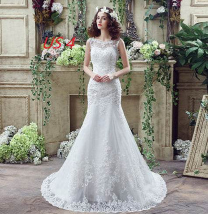 Buycenter Lace Mermaid Wedding Dress - Sexy Trailing Design for Brides - Buy Center