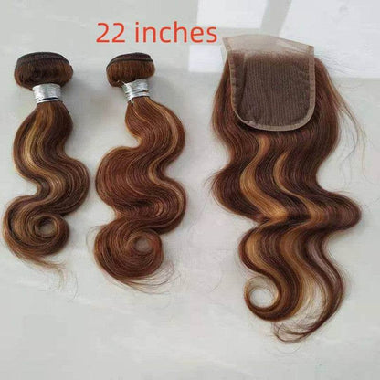 Real Hair Weave Body Wave in Piano Color - 100% Human Hair Bundle - Buy Center