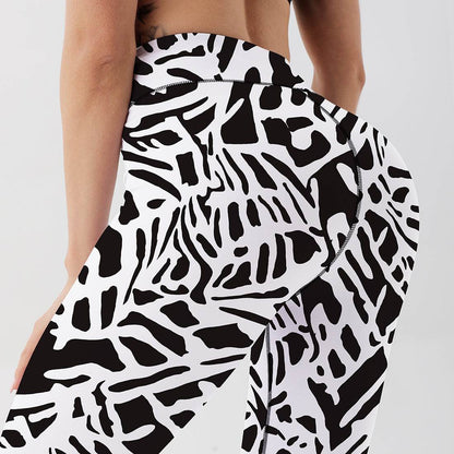 Buycenter Printed High Waist Yoga Pants - Breathable & Hip Lifting Leggings - Buy Center