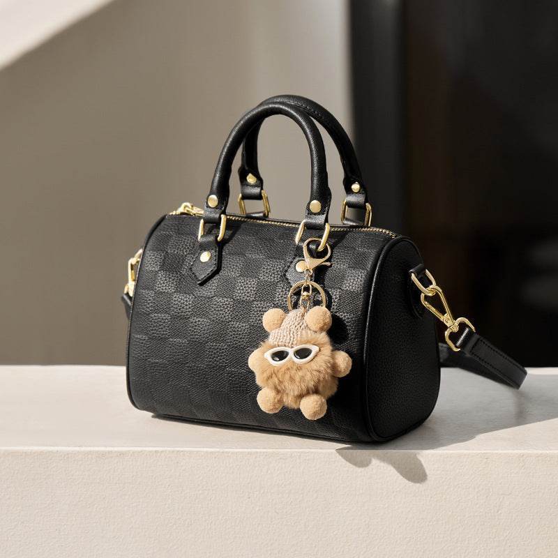 Buycenter Genuine Leather Crossbody Bag - Soft White Boston Design - Buy Center