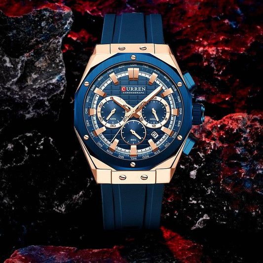 Men's Calendar Quartz Watch - Stylish Business Accessory in 5 Colors - Buy Center