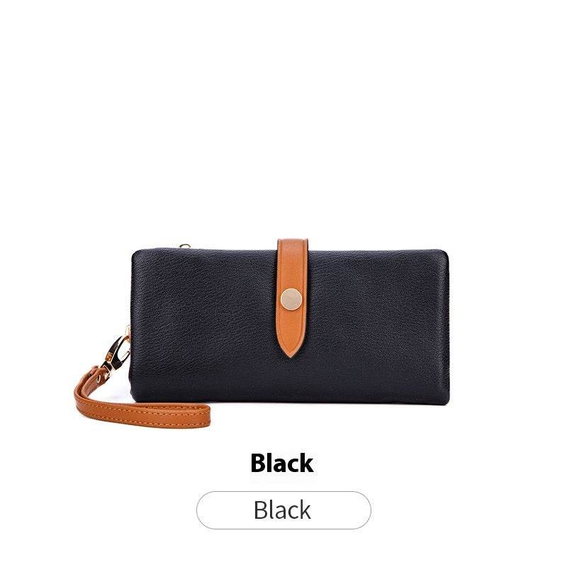 Women's Multi-functional Contrast Color Clutch Wallet - Premium & Waterproof - Buy Center