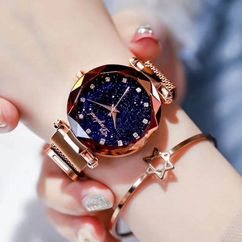 Starry Sky Lady Quartz Watch - Waterproof & Trendy Design for Women - Buy Center