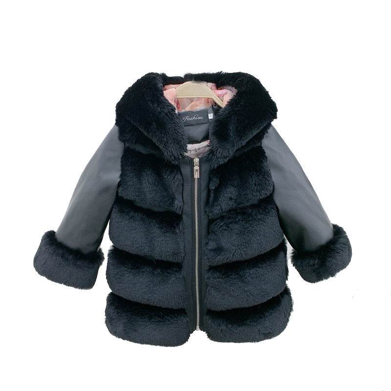 Children's Faux Fur Hooded Coat - Stylish, Warm & Trendy for 2025 - Buy Center