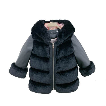 Children's Faux Fur Hooded Coat - Stylish, Warm & Trendy for 2025 - Buy Center