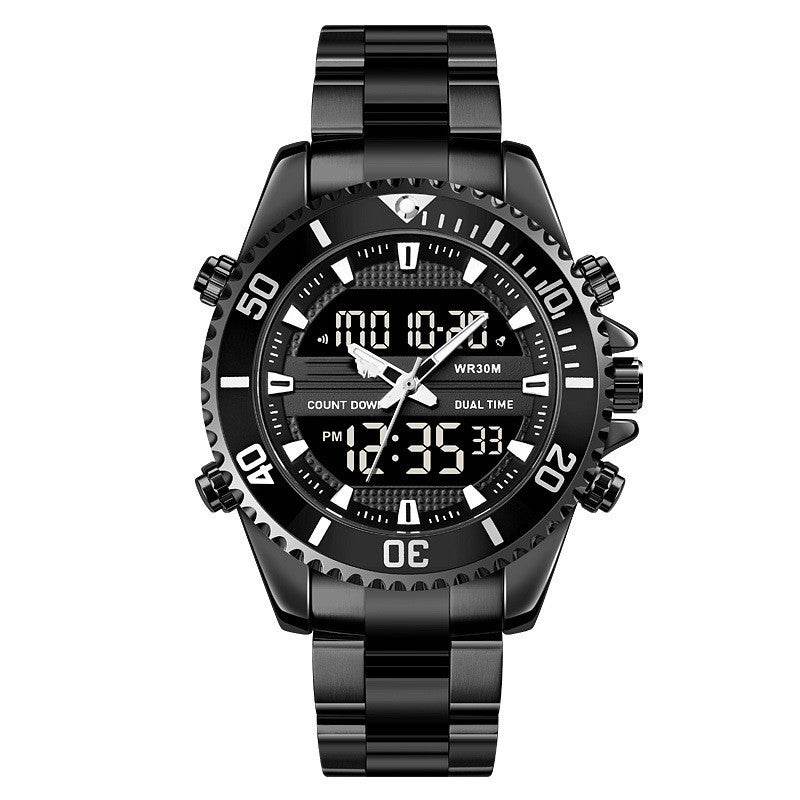 Buycenter Men's Multifunctional Outdoor Watch - Dual Display, Water Resistant - Buy Center