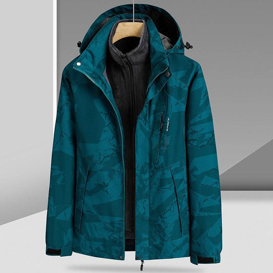 Three-in-One Camouflage Parka - Removable Mink Fur Liner for Outdoors - Buy Center