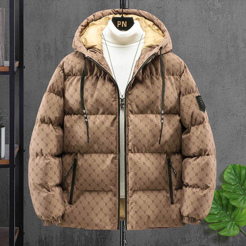 Bread Coat Men's Thickened Hooded Down Jacket - Sizes M-5XL, Warm & Stylish - Buy Center