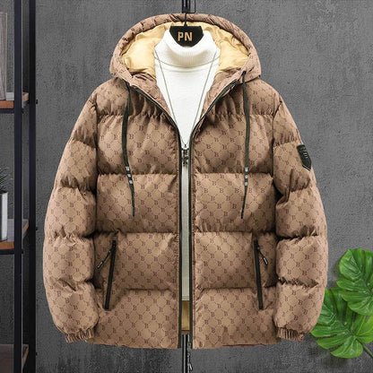 Bread Coat Men's Thickened Hooded Down Jacket - Sizes M-5XL, Warm & Stylish - Buy Center