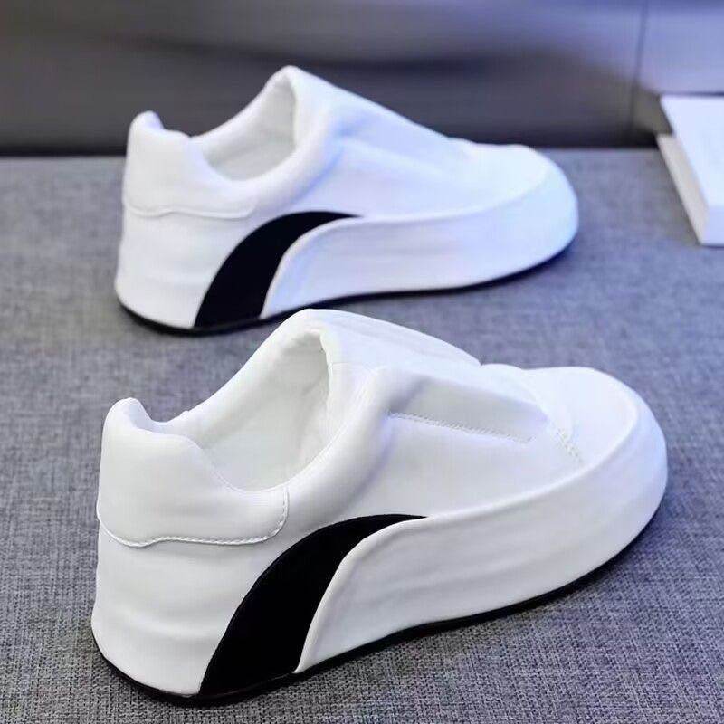 Genuine Leather Slip-On Casual Running Shoes - Breathable & Stylish Comfort - Buy Center