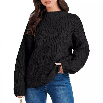 Buycenter Drop Shoulder Pullover Sweater - Striped, Loose Fit for Women - Buy Center