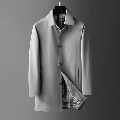 Men's Casual Loose Trench Coat - Trendy Mid-Length for Winter Style - Buy Center
