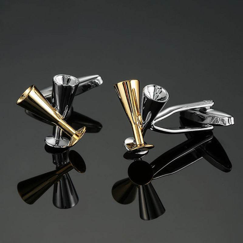 Grass Rose Gold & Silver Cufflinks - Premium Stylish Accessory for Anyone - Buy Center