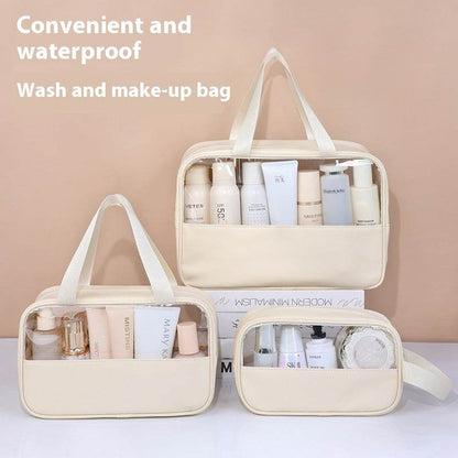 Large Capacity Transparent Cosmetic Bag - Waterproof & Stylish Organizer - Buy Center