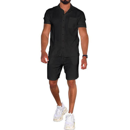 Buycenter Men's Summer Polo Shirt & Shorts Set - Stylish & Breathable - Buy Center
