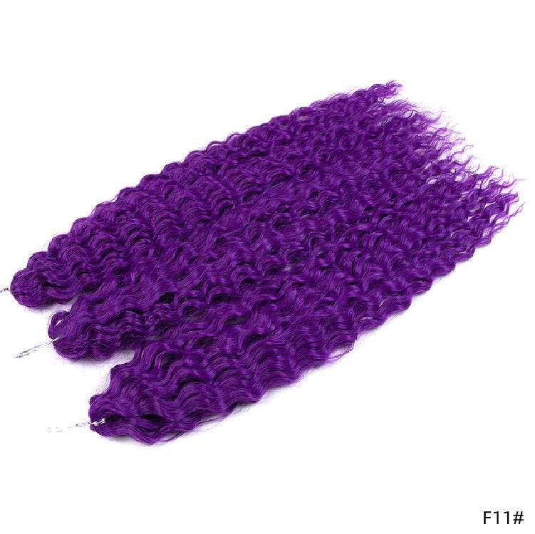 Chemical Fiber Water Ripple Crochet Curls - Stylish Synthetic Hair Extensions - Buy Center