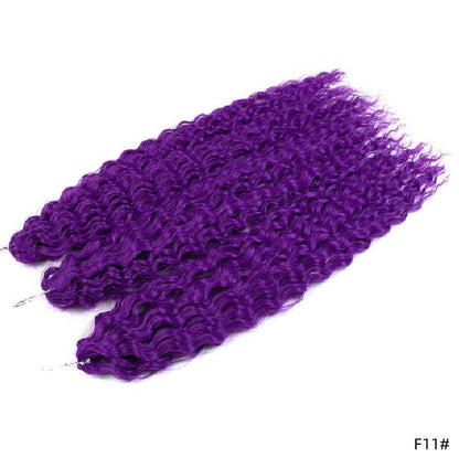 Chemical Fiber Water Ripple Crochet Curls - Stylish Synthetic Hair Extensions - Buy Center