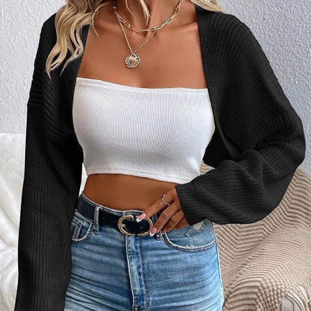 Buycenter Women's Knitted Cardigan Shawl - Long Sleeve, Loose Fit Top - Buy Center