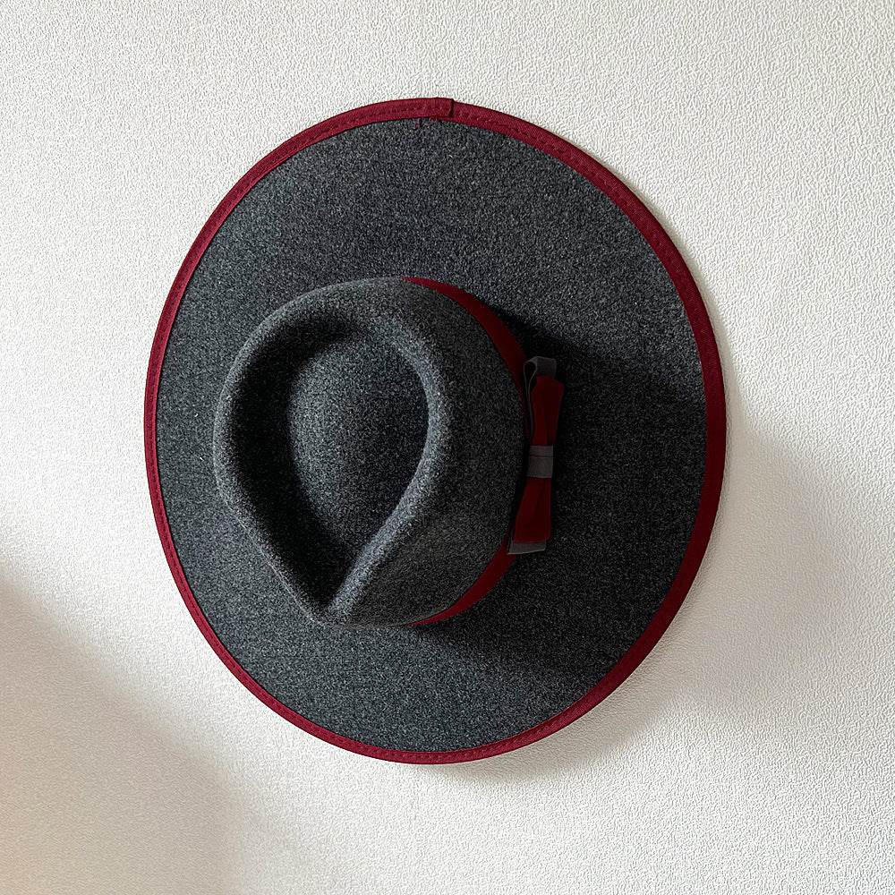 Buycenter Women's Fashion Bow Hat - Stylish Large Brim Tapered Cap - Buy Center