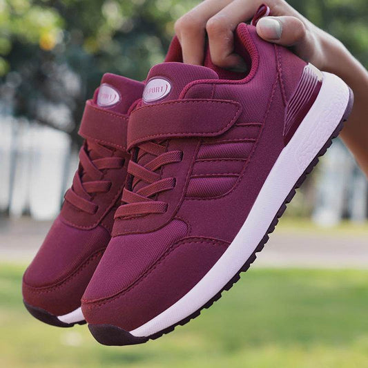 Buycenter Casual Sneakers for Middle-aged - Soft Bottom, Velcro Closure - Buy Center